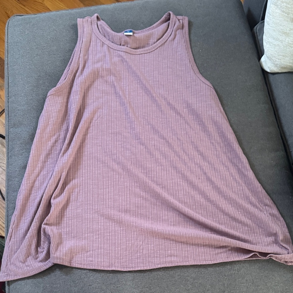 Old Navy Mauve Ribbed Tank Top
